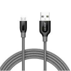 USB-A - microUSB kábel Anker PowerLine+, 18W, 2A, 1.8m, Szürke