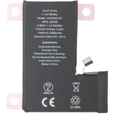 Akkumulátor Apple iPhone 16 Pro, 3582mAh kapacitás, Akkumulátor