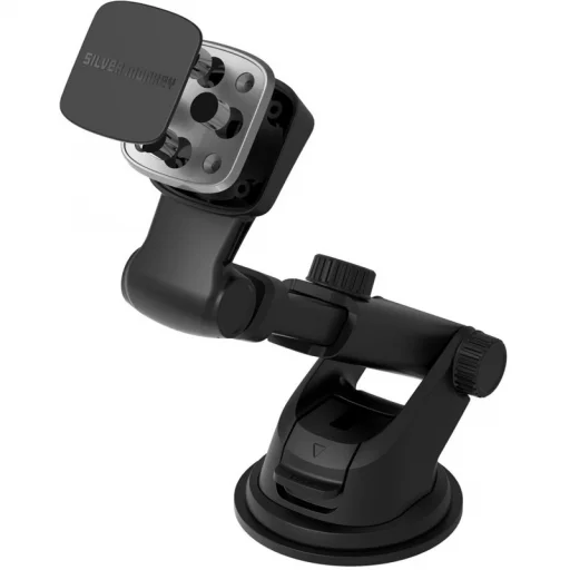 Mágneses autós telefontartó Silver Monkey SMA013, Univerzális, Fekete - 2