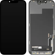 LCD kijelző modul MP Apple iPhone 13-hoz, Soft OLED FHD Diagnosztikai Verzió, Utángyártott, Fekete