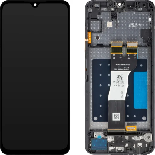 LCD Kijelzőmodul Samsung Galaxy A05s A057 készülékhez, utángyártott, fekete - 1