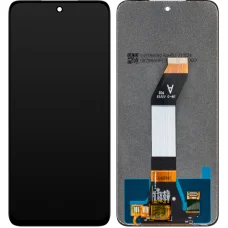 LCD Kijelzőmodul MP Xiaomi Redmi 10 (2021) / 10 2022 / 10 Prime 2022 / Note 11 4G, keret nélkül, utángyártott, fekete