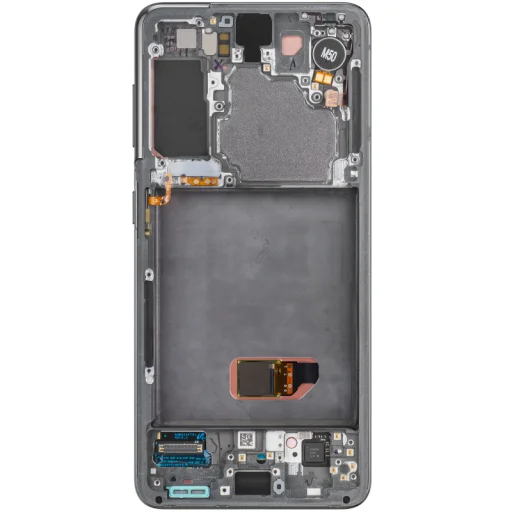 LCD kijelzőmodul Samsung Galaxy S21 5G G991, kamera nélkül, szürke - 3