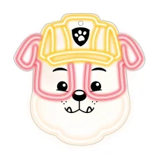 Függő neon LED Mancs őrjárat plexin - Rubble OW-130446