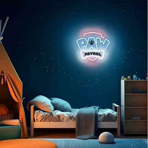 Neon LED világító Mancs őrjárat logó plexiüvegen - OW-130146 - 4