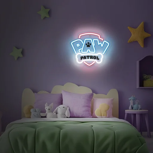 Neon LED világító Mancs őrjárat logó plexiüvegen - OW-130146 - 7