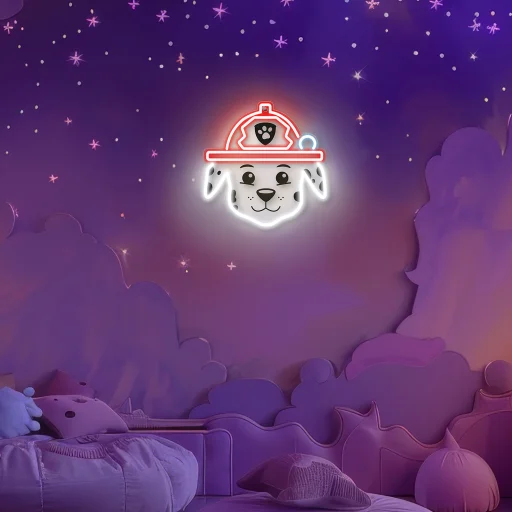 Függő neon LED Mancs Őrjárat plexin - Marshall OW-130646 - 5