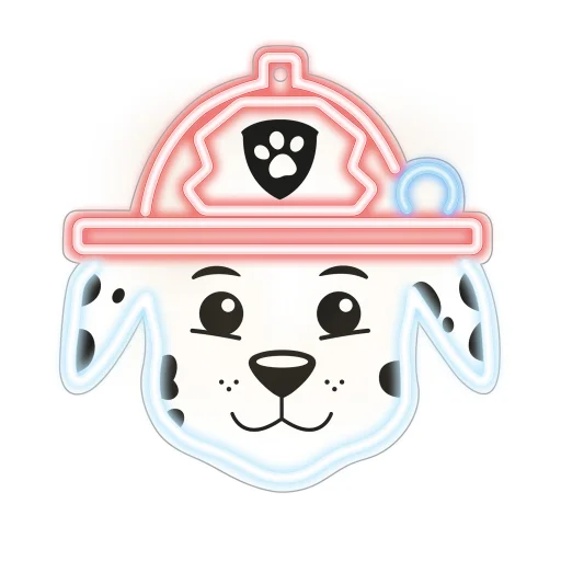 Függő neon LED Mancs Őrjárat plexin - Marshall OW-130646 - 1