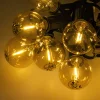 Solar Garland 5,5m +10 LED izzó filament arany E12 G40 IP44 - 4