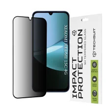 Xiaomi Redmi 15C 4G / Poco C85 4G Black Techsuit - 111D Privacy Full Glue üvegfólia