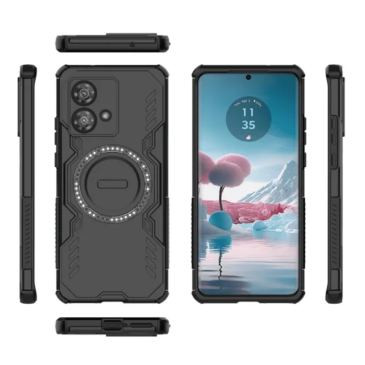 Motorola Edge 40 Neo Fekete Techsuit ArmorMag tok - 4