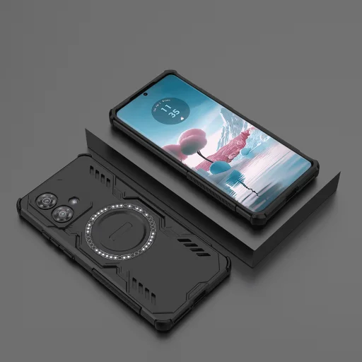 Motorola Edge 40 Neo Fekete Techsuit ArmorMag tok - 6