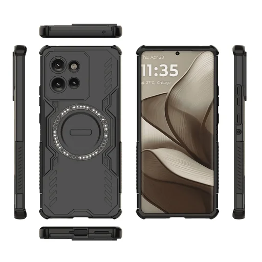Motorola Edge 50 Techsuit ArmorMag fekete tok - 4