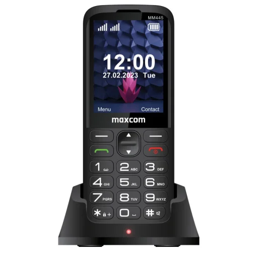 Mobiltelefon - MAXCOM MM 445 4G FEKETE - 1