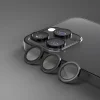 iPhone 15 Pro / 15 Pro Max kamera lencsevédő fekete üvegfólia thumbnail