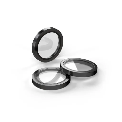 iPhone 15 Pro / 15 Pro Max kamera lencsevédő fekete üvegfólia - 2