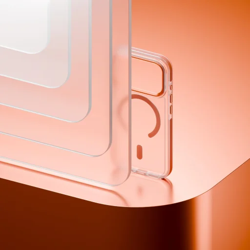 iPhone 17 Pro Max Etteri Icy Mag narancssárga tok - 5