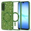 Samsung Galaxy A17 5G Deep Green Techsuit - Luxury Glitter MagSafe tok