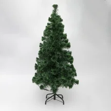 HOME KIX120LED LED-es műfenyő, 120 cm, optikai szálas, folyamatos színváltás, műanyag talp, hálózati tápellátás, beltéri kivitel