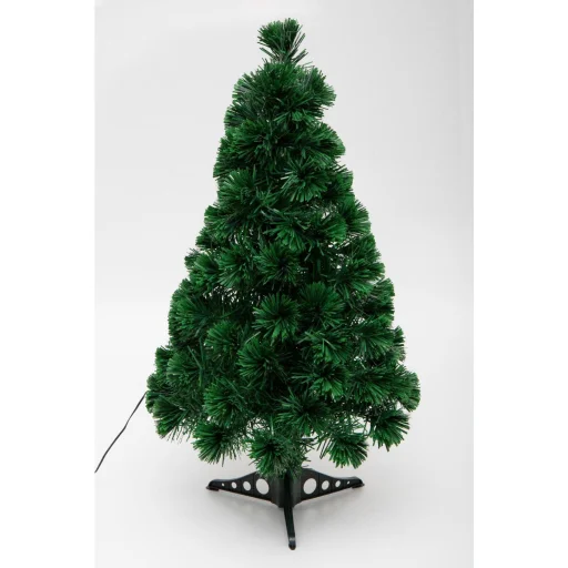 HOME KIX80LED LED-es műfenyő, 80 cm, optikai szálas, folyamatos színváltás, műanyag talp, hálózati tápellátás, beltéri kivitel - 2