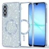 Samsung Galaxy A17 5G Techsuit Luxury Glitter MagSafe Light Blue tok
