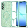 Samsung Galaxy A17 5G Light Green Techsuit - Luxury Glitter MagSafe tok thumbnail
