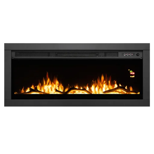 HOME FKKI08 beépíthető/fali elektromos látványkandalló, max. 2000 W, fényeffekt, 2 fokozat, heti időzítés, távirányító - 1