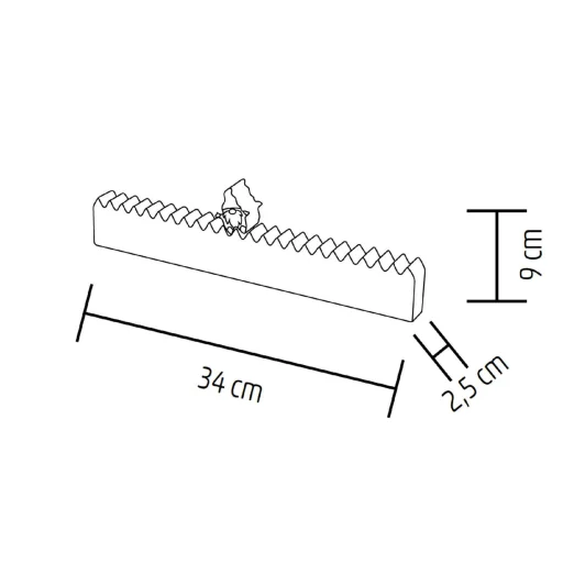 Home KLW25 LED-es adventi naptár, 7db LED világítás, fa alapanyag, elemes tápellátás, beltéri kivitel - 4