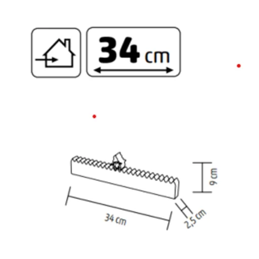 Home KLW25 LED-es adventi naptár, 7db LED világítás, fa alapanyag, elemes tápellátás, beltéri kivitel - 8