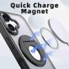 iPhone 17 forgatható gyűrűs, Magsafe tartós telefontok fekete Alphajack RRMH-01 thumbnail