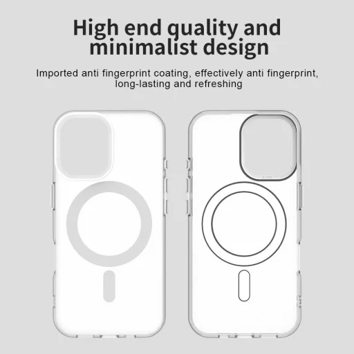 iPhone 17 MagSafe hibrid TPU + PC tok fehér Alphajack CandyMag - 3