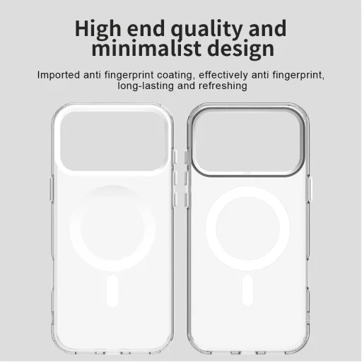 iPhone 17 Pro MagSafe hibrid TPU + PC tok fehér Alphajack CandyMag - 1