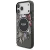 iPhone 17 Pro Max Guess IML Flowers Pearl Strap MagSafe fekete tok thumbnail