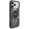 iPhone 17 Pro Max Guess IML Flowers Pearl Strap MagSafe fekete tok thumbnail