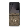 Guess PU 4G Metal Logo tok Samsung Galaxy Z Flip 7 barna thumbnail
