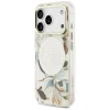 iPhone 17 Pro Max Guess IML Glitter Flowers Triangle MagSafe fehér tok thumbnail