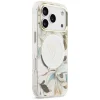 iPhone 17 Pro Max Guess IML Glitter Flowers Triangle MagSafe fehér tok thumbnail