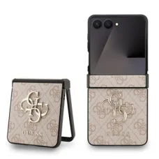 Guess PU 4G Metal Logo Samsung Galaxy Z Flip 7 tok Pink