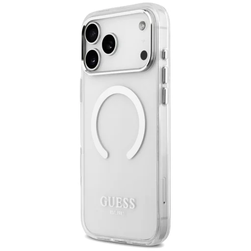 iPhone 17 Pro Max Guess Metal Outline MagSafe tok ezüst - 2