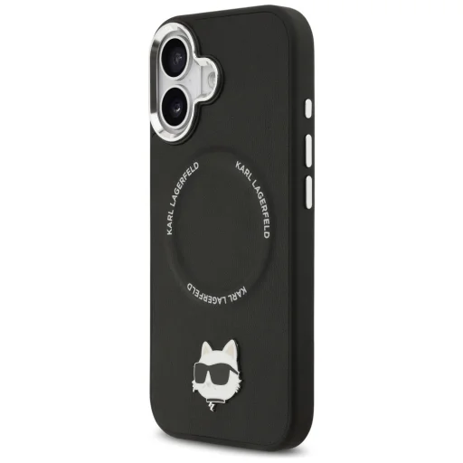 iPhone 17 Karl Lagerfeld Choupette Pin MagSafe tok Fekete - 2
