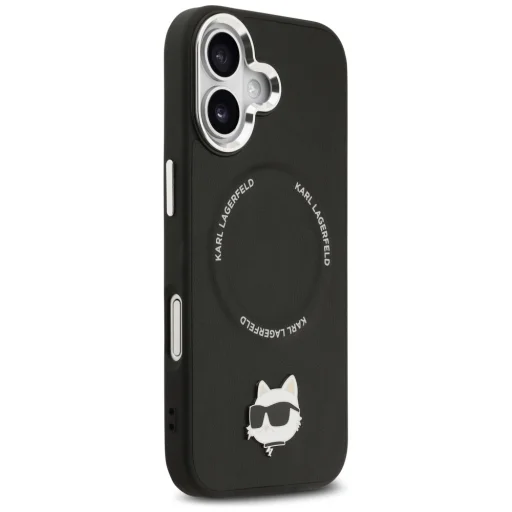 iPhone 17 Karl Lagerfeld Choupette Pin MagSafe tok Fekete - 4