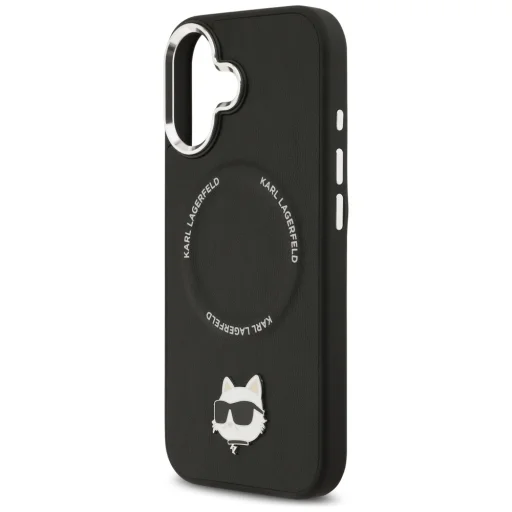 iPhone 17 Karl Lagerfeld Choupette Pin MagSafe tok Fekete - 6