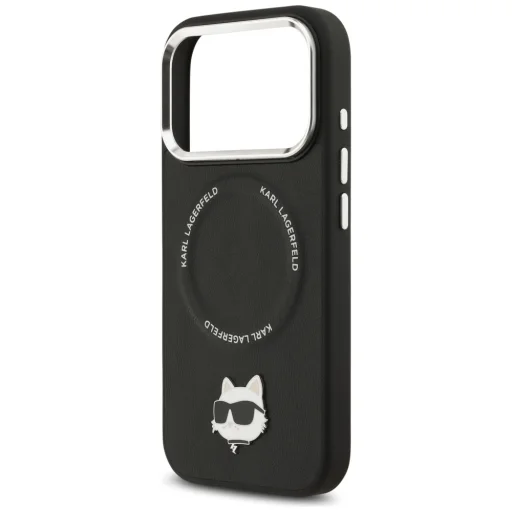 iPhone 17 Pro Karl Lagerfeld Choupette Pin MagSafe tok Fekete - 6