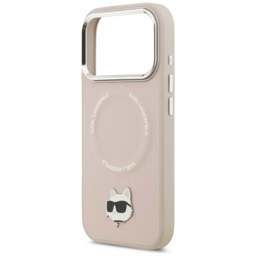 iPhone 17 Pro Max Karl Lagerfeld Choupette Pin MagSafe tok Rózsaszín tok - 6