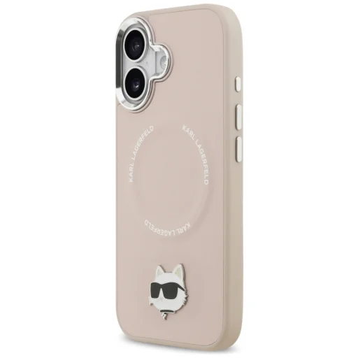 iPhone 17 Karl Lagerfeld Choupette Pin MagSafe tok rózsaszín - 2