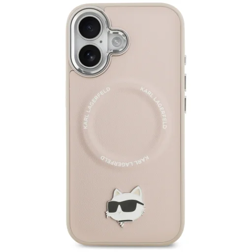 iPhone 17 Karl Lagerfeld Choupette Pin MagSafe tok rózsaszín - 3