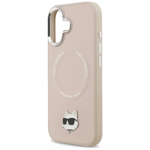 iPhone 17 Karl Lagerfeld Choupette Pin MagSafe tok rózsaszín - 7