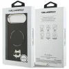 iPhone 17 Air Karl Lagerfeld Choupette Pin MagSafe tok Fekete - 8