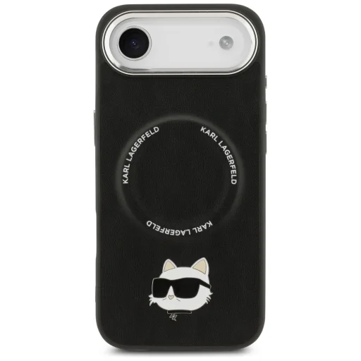 iPhone 17 Air Karl Lagerfeld Choupette Pin MagSafe tok Fekete - 3