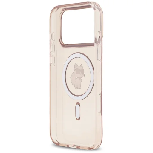 iPhone 17 Pro Max Karl Lagerfeld IML Choupette MagSafe rózsaszín tok - 7